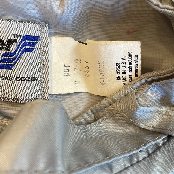 Vintage MOBIL OIL POLYURETHANE PLANT Grey Swingster WINDBREAKER JACKET XL! - Picture 8 of 12